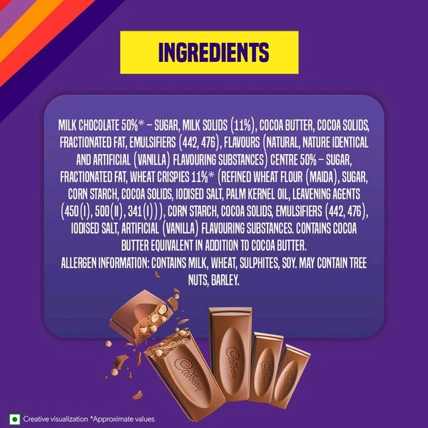 Cadbury Dairy Milk Crispello Chocolate -₹45 (Pack Of 28)