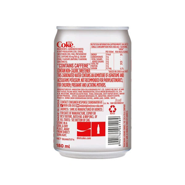 Diet Coke -₹25 (Pack Of 36)