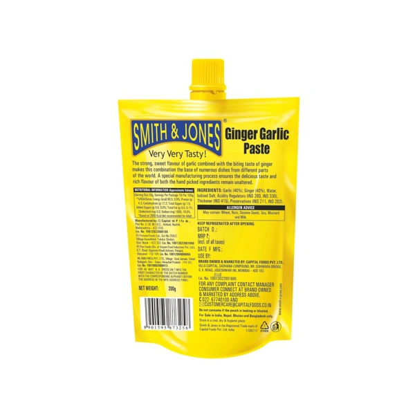 Smith & Jones Ginger Garlic Paste-₹50