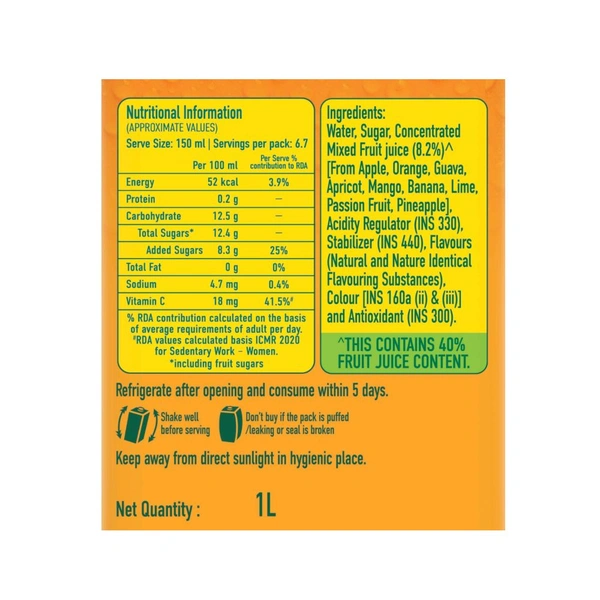 Real Fruit Power Mixed Fruit Juice 1 l
