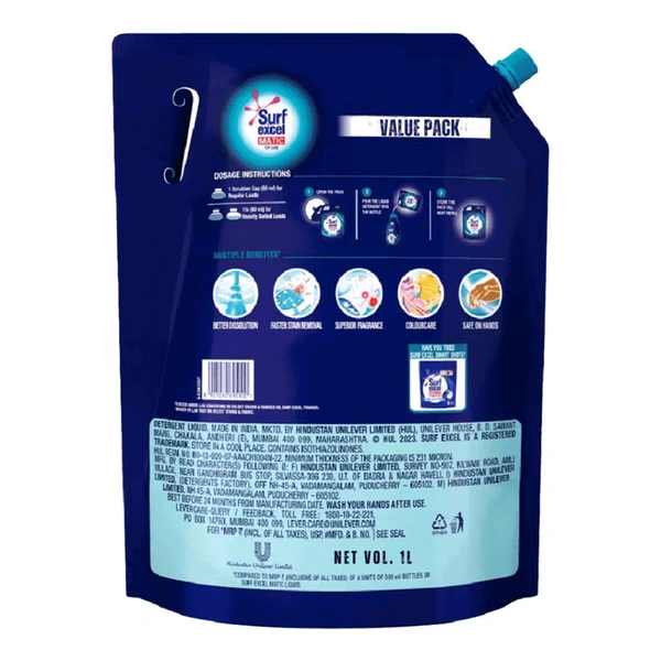 surf excel matic top load liquid 1 ltr