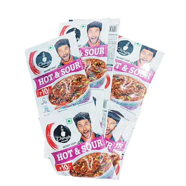 Chings Hot & Sour Instant Soup ₹10 (Pack Of 20)