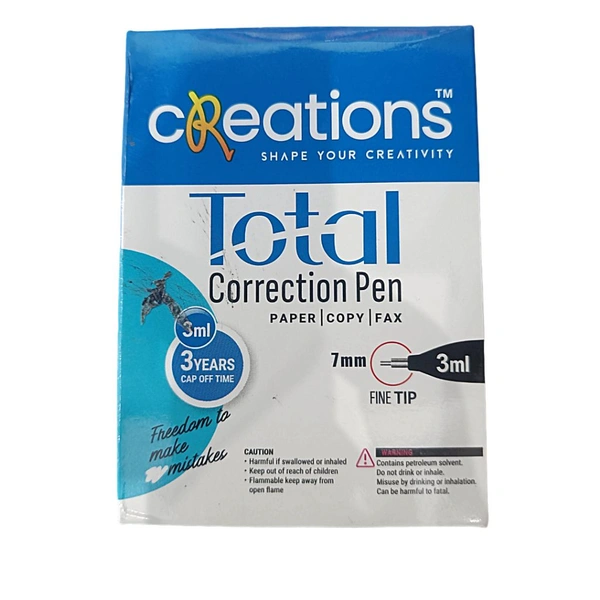 Total Correction Pen ( Whitener ) -₹15 X 20N