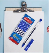 Reynolds Gel Pen Jiffy Gel Blue (Pack Of 5)