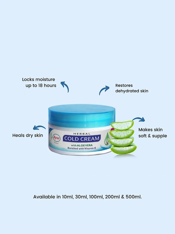 Ayur Natural Cold Cream with Aloe Vera -200ml