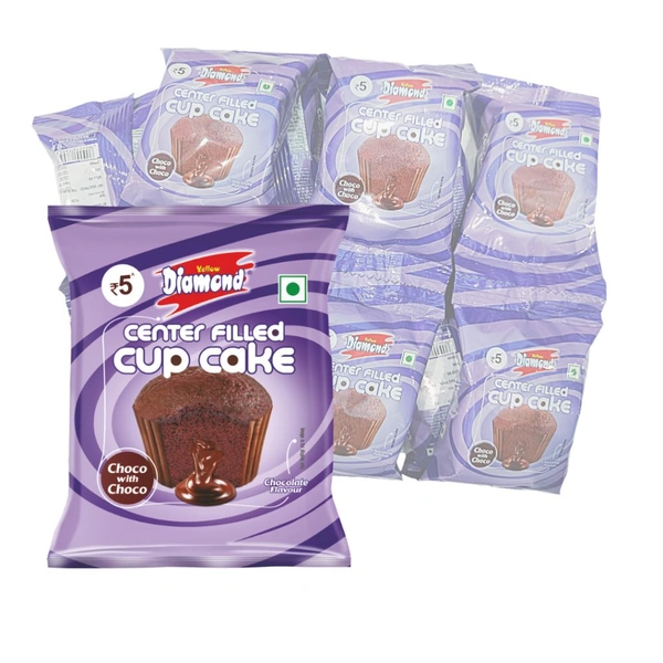 Diamond Center Filled Cup Cake -₹5 (Pk Of 12)