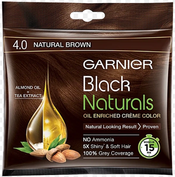 Garnier 4.0 Natural Brown - ₹45 × 10N