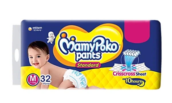 Mamy Poko Pants (Medium Size) - (Pack Of 32) - 