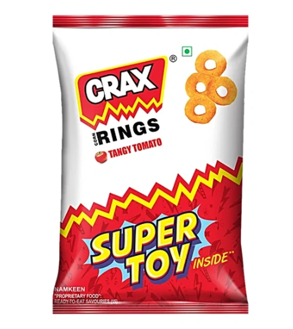 Crax Rings (Tangy Tomato) - ₹5 (Pack Of 12) - 