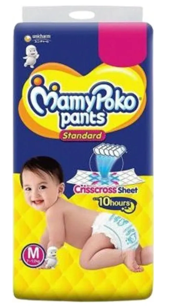 Mamy Poko Pants (Medium Size) - ₹12 (Pack Of 10) - 