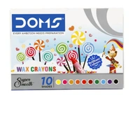 Doms  10 Shades Super Smooth Wax Crayon Non-Toxic Colours - ₹10 (Pack Of 10)