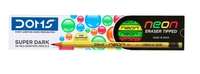 Doms  Neon R/T New HB/2 Point Graphite Round Black Pencil 10 Pcs with Free Sharpener