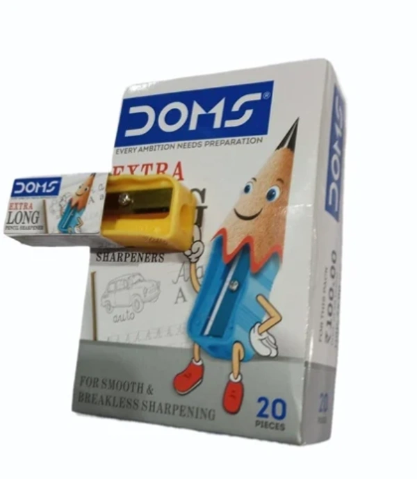 Doms  Extra Long Pencil Sharpeners -₹5 (Pack Of 20)