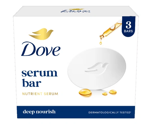 Dove  Deep Nourish Serum Bar With Nutrient Serum (Pack Of 3)