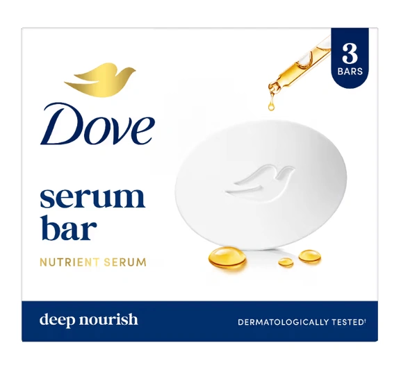 Dove  Deep Nourish Serum Bar With Nutrient Serum (Pack Of 3)