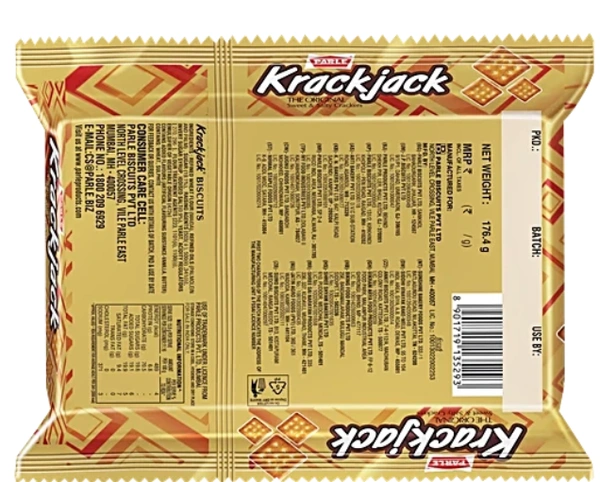 Parle  Krackjack Biscuits, 176g 