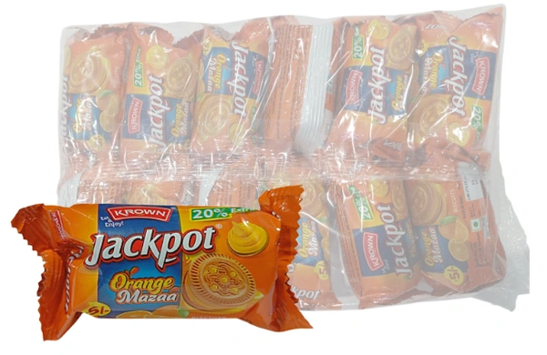 Krown Jackpot Orange Mazaa - ₹5 (Pack Of 12)