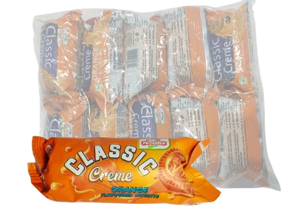 PRIYAGOLD  Classic Cream (Orange) - ₹5 (Pack Of 10) - 