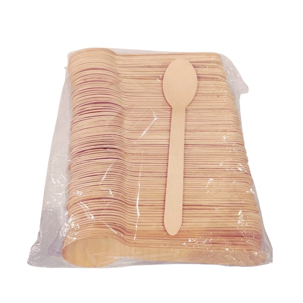 Wooden Spoon - 160mm (Pack Of 100 Pieces)