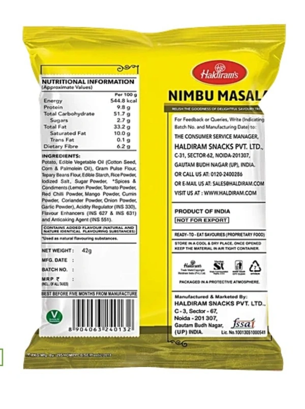 Haldiram's Nimbu Masala - ₹10 (Pack Of 12) - 