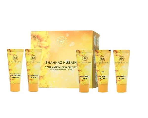 Shahnaz Husain 5 Steps Anti-Tan Skin Care Kit - 50GM