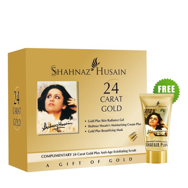 Shahnaz Husain 24 Carat Gold Kit - 190 GM and Shahnaz Husain Shafair - 25GM