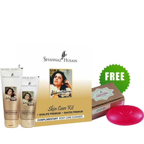 Shahnaz Husain Skin Care Kit-2 (Shalife Premium 60GM + Shatex Premium 100GM) - Free OOD Soap 100GM