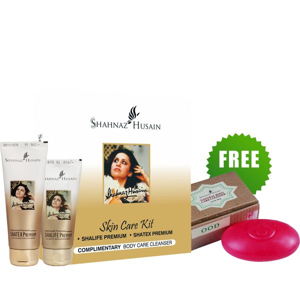 Shahnaz Husain Skin Care Kit-2 (Shalife Premium 60GM + Shatex Premium 100GM) - Free OOD Soap 100GM
