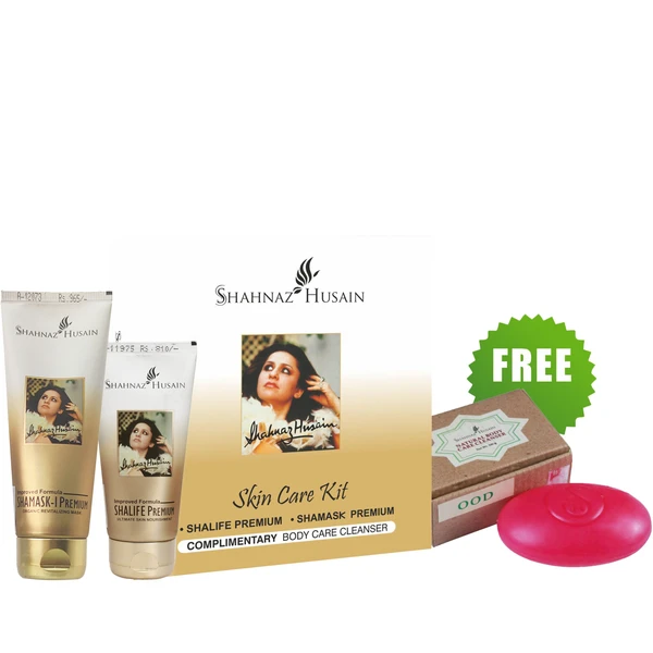 Shahnaz Husain Skin Care Kit-3 (Shalife Premium 60GM + Shamask-I Premium 100GM) - Free OOD Soap 100GM