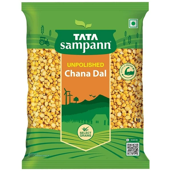 Tata Sampann Unpolished Chana Dal - 1kg