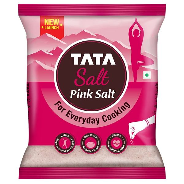 Tata Salt Pink Salt - With 100% Natural Sendha Salt, For Everyday Cooking, Iodised Rock Salt - 1KG