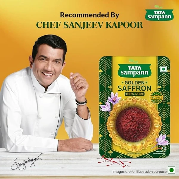 Tata Sampann Golden Saffron, Natural Aroma & Color, Pure Kesar