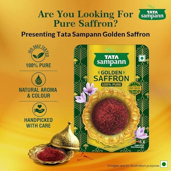 Tata Sampann Golden Saffron 100% Pure - 1GM (Pack of 6)