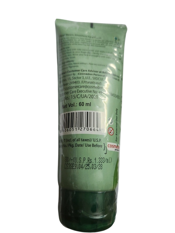 Opal Neem Aloevera Face Wash - 60ML(Pack of 2)