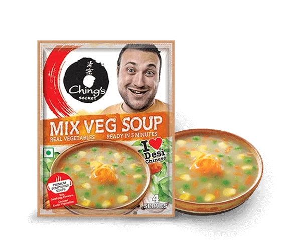 Ching's Secret Mix Veg Soup - 55Gm (Pack of 3)