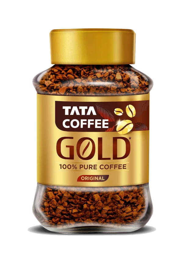 Tata Coffee Gold 100% Pure Instant Coffee (Original) - 50GM Special Edition Pack With Free Golden Mug