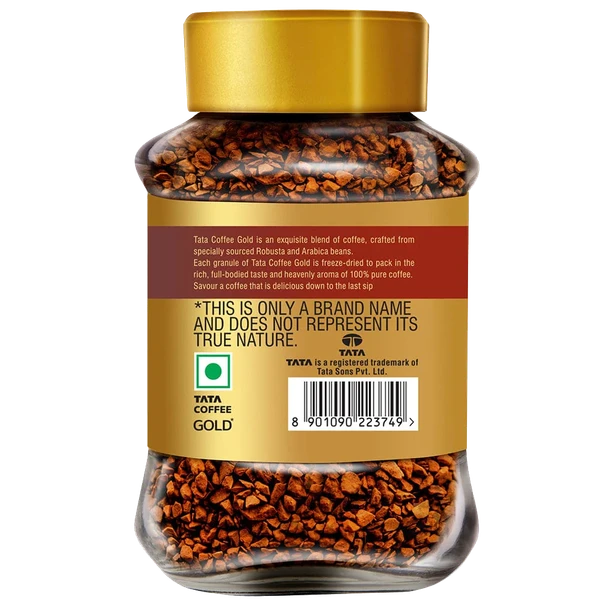 Tata Coffee Gold 100% Pure Instant Coffee (Original) - 50GM Special Edition Pack With Free Golden Mug