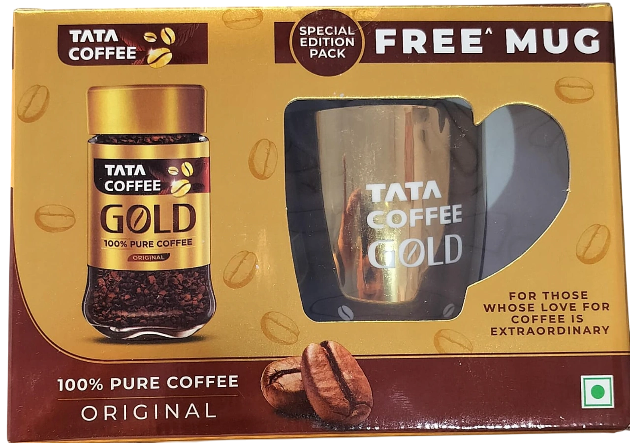 Tata Coffee Gold 100% Pure Instant Coffee (Original) 50GM