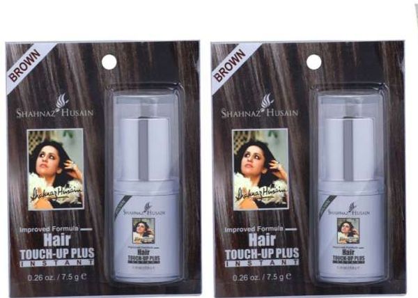 Shahnaz Husain Hair Touch-Up Plus (Brown) - 7.50Gm (Pack of 2)