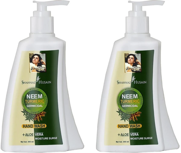 Shahnaz Husain Neem-Turmeric Germicidal Hand Wash - (2-200ML) (Combo Pack)