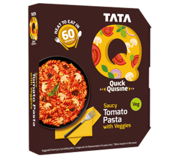 Tata Quick Cuisine Saucy Tomato Pasta with Veggies - 290GM