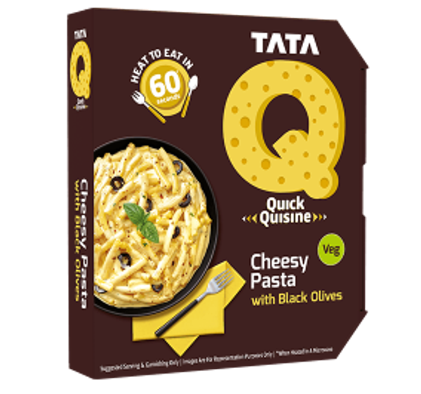 Tata Quick Quisine Cheesy Pasta With Black Olived - 290Gm