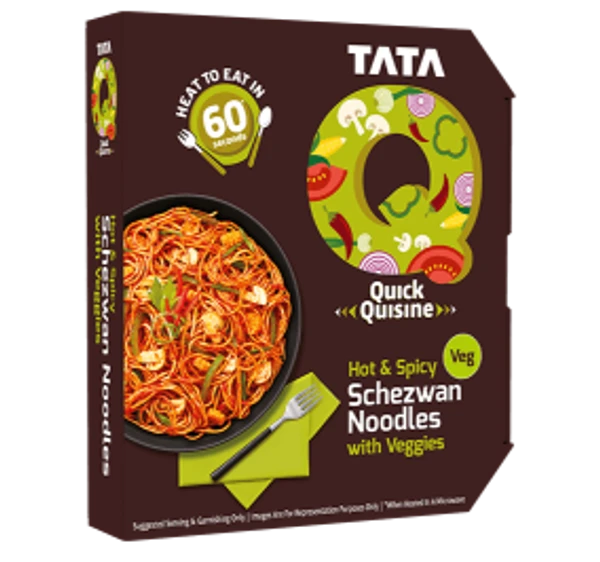 Tata Quick Quisine Hot & Spicy Schezwan Noodles With Veggies - 290Gm