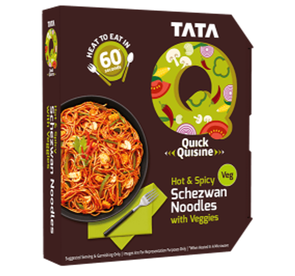 Tata Quick Quisine Hot & Spicy Schezwan Noodles With Veggies - 290Gm