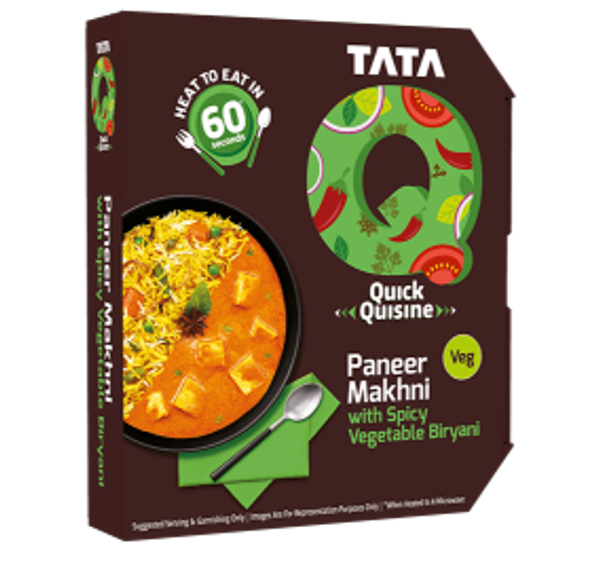 Tata Quick Quisine Paneer Makhani with Spicy Vegetable Biriyani - 330GM