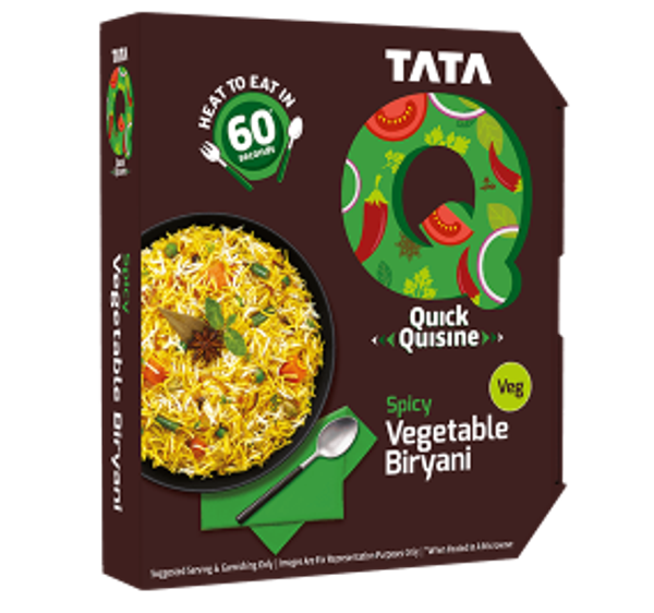 Tata Quick Quisine Spicy Vegetable Biriyani - 330GM