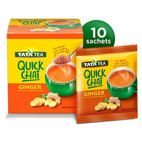 Tata Tea Tata Quick Tea Ginger - 10 Sachets