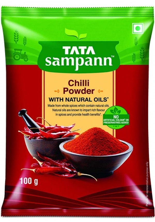 Tata Sampann Chilli Powder With Natural Oils - 100GM