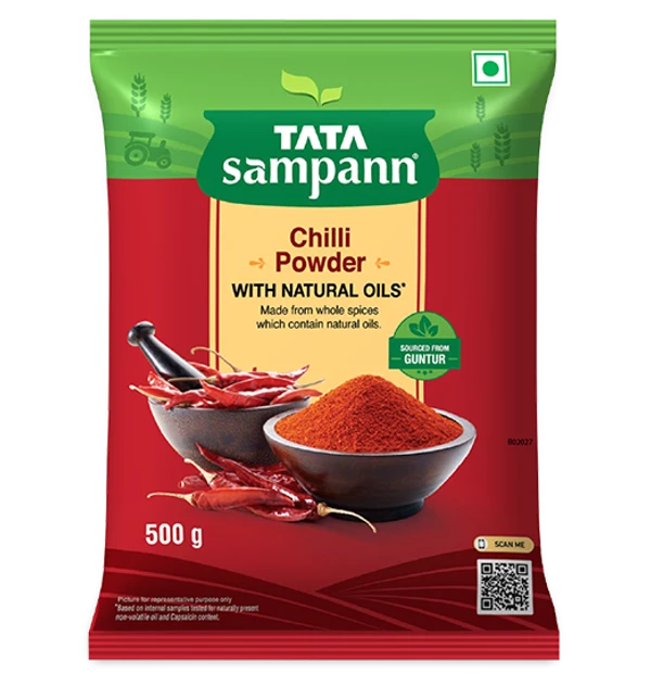 Tata Sampann Chilli Powder With Natural Oils - 500GM 