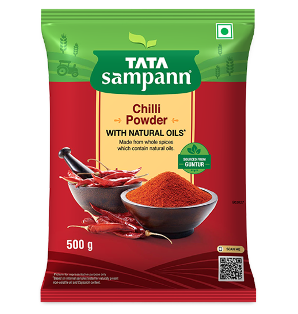 Tata Sampann Chilli Powder With Natural Oils - 500GM 